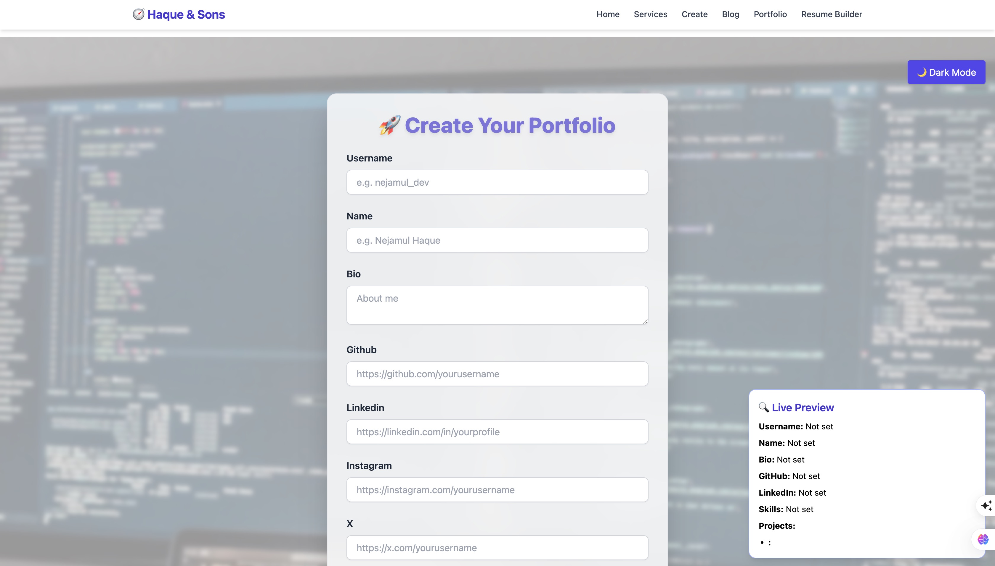 Portfolio Builder Thumbnail